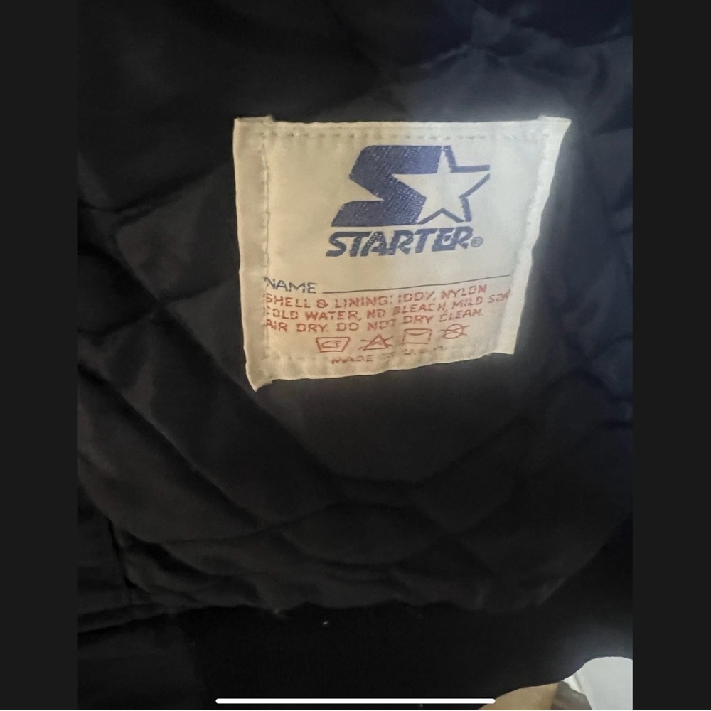 Starter Navy Jacket With White Patch - image 3